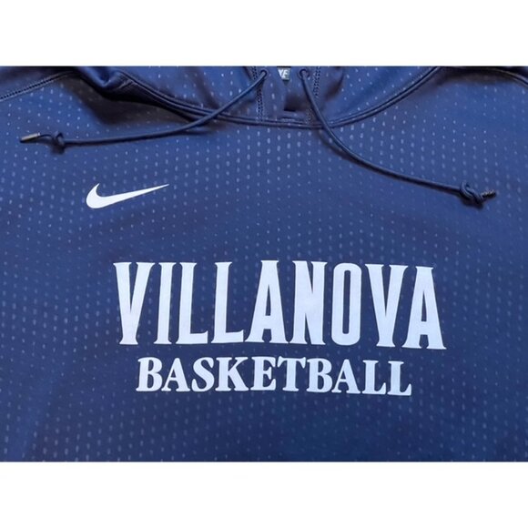 Villanova Wildcats Nike Therma Fit Navy Blue Hoodie Sweatshirt Size XXL 2XL EUC - Picture 2 of 4